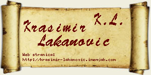 Krasimir Lakanović vizit kartica